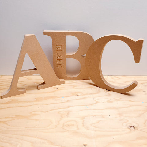 Georgia freestanding letters 18mm