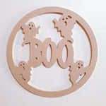 Halloween ghost hoop door sign or plaque