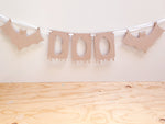 Halloween bunting with spooky shapes