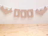 Halloween bunting with spooky shapes