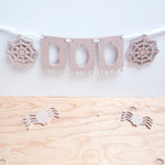 Halloween bunting with spooky shapes