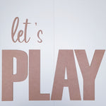 Lets PLAY wall decor set.