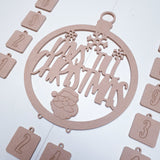 Christmas countdown hoop.