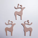 Plain Reindeer hangers set of 3