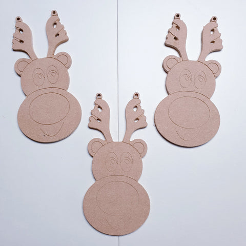 Engraved Rudolph hangers set of 3