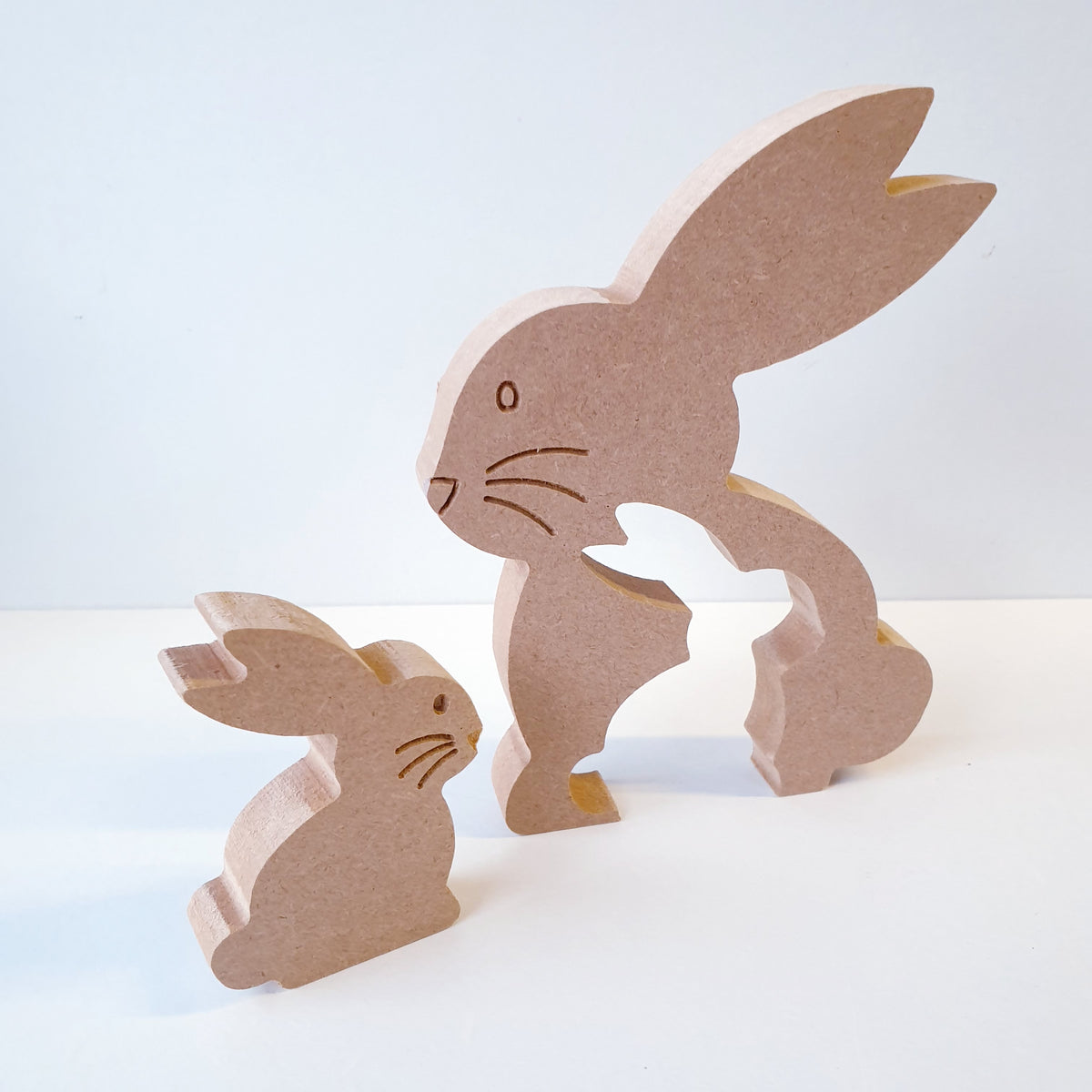 Interlocking bunny – THE NORFOLK CNC MDF blanks & Craft shapes
