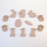 Pack of 12 cute easter shapes