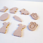 Pack of 12 cute easter shapes