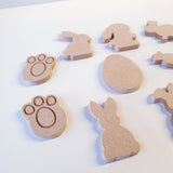 Pack of 12 cute easter shapes