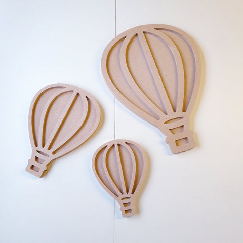 Hot air balloons - pack of 3