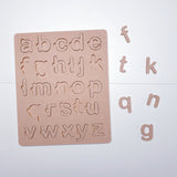 Alphabet puzzle boards.