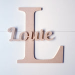 30cm initial with script name personalised wall decor mdf blanks craft shapes