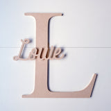 Large personalised letter with script name.