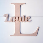 Large personalised letter with script name.