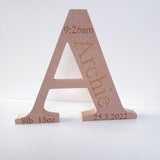 FREESTANDING ENGRAVED LETTERS